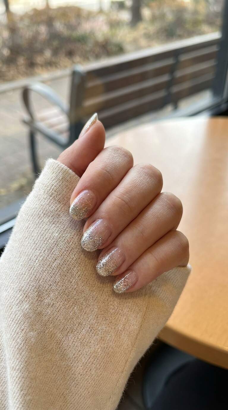 Glitter Ombre Nails