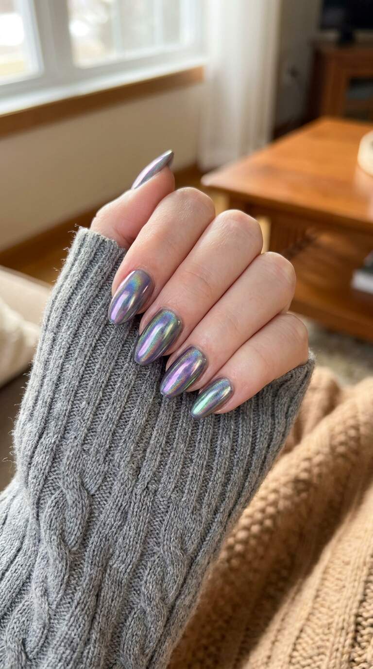 Iridescent Chrome Hologram