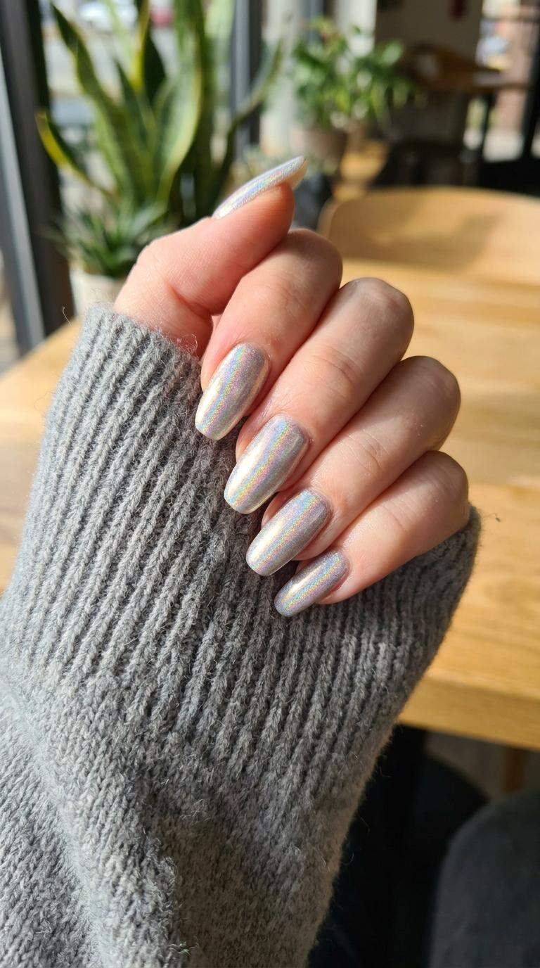 Iridescent Holographic Finish