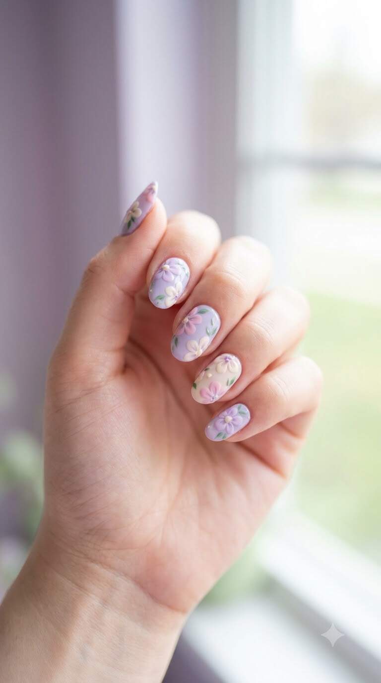 Lilac Bloom Pastel Hues