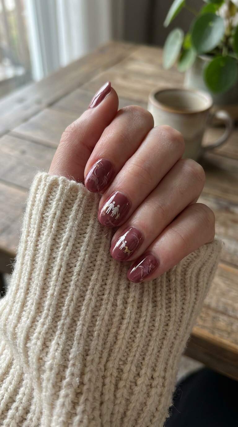 Nail Art with Hidden Family