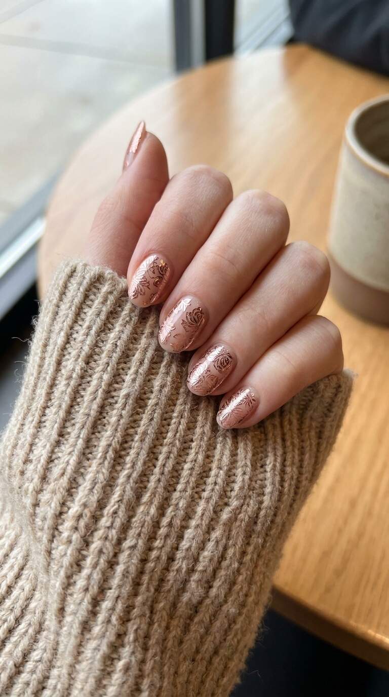 Rose Chrome Stamping Designs