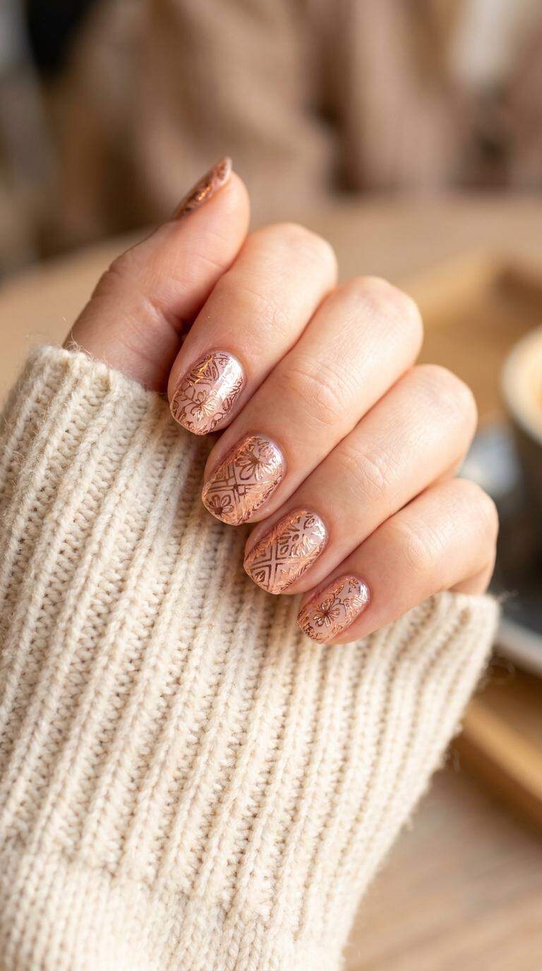 Rose Gold Stamping