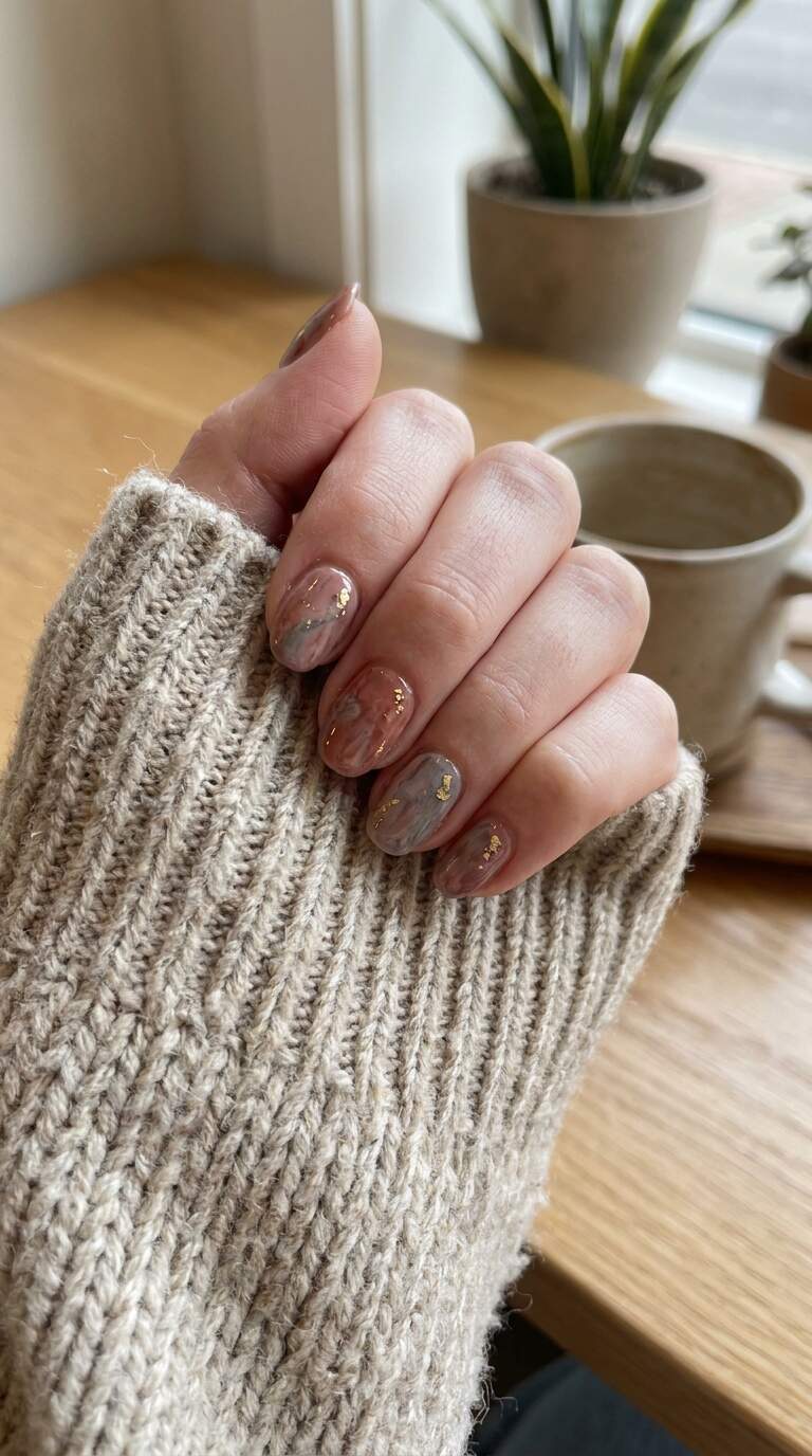 Rustic Rose Stone Nails