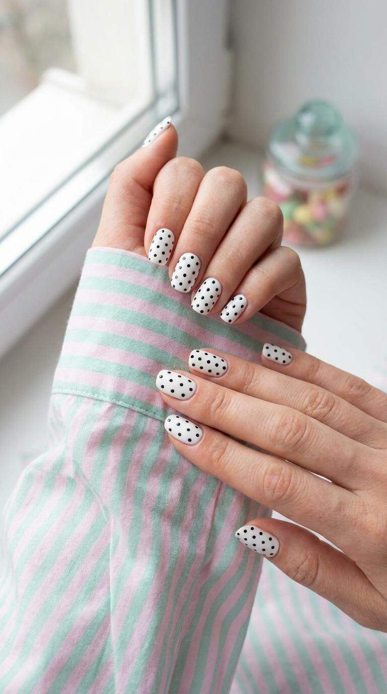 Small Black Dots on White