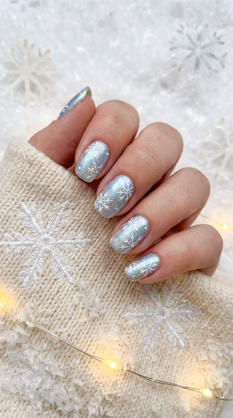 Snowflake White Accents