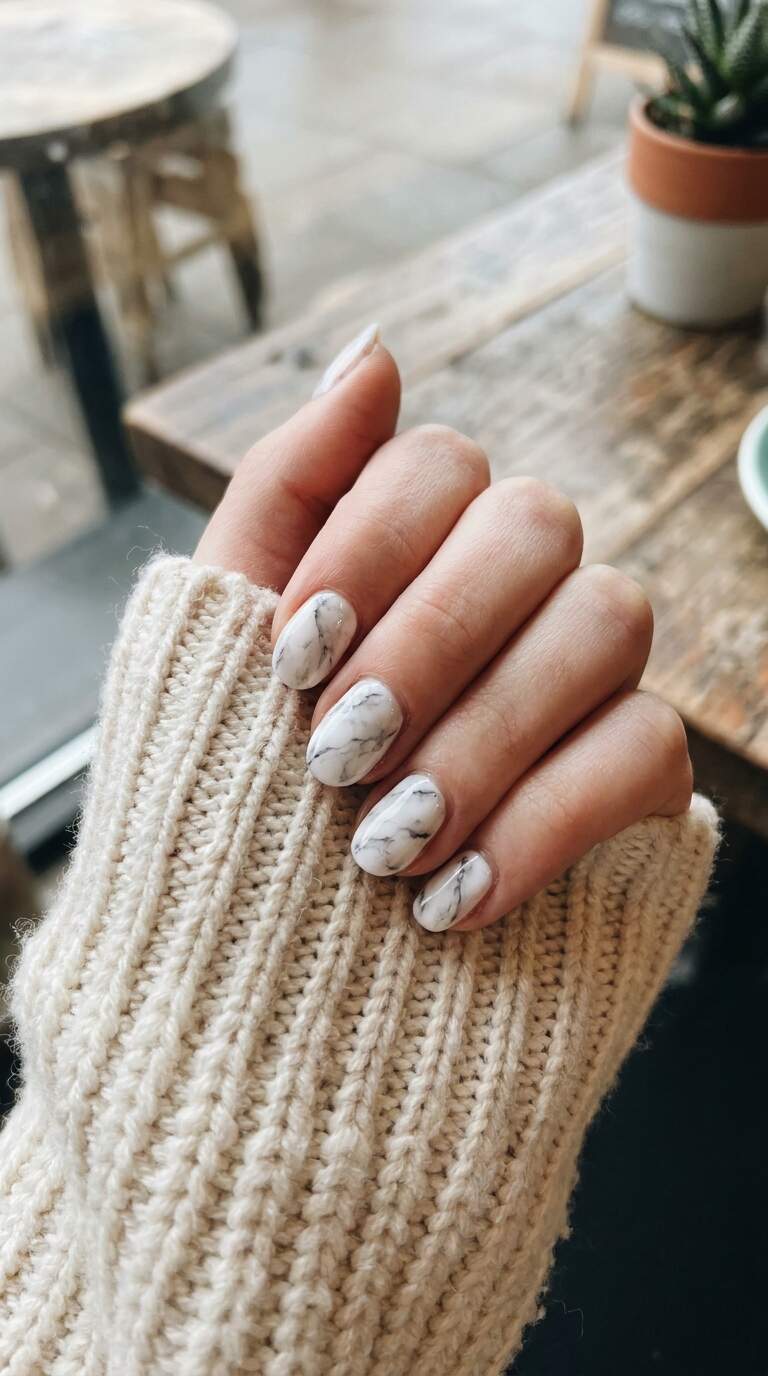 Snowy White Marble