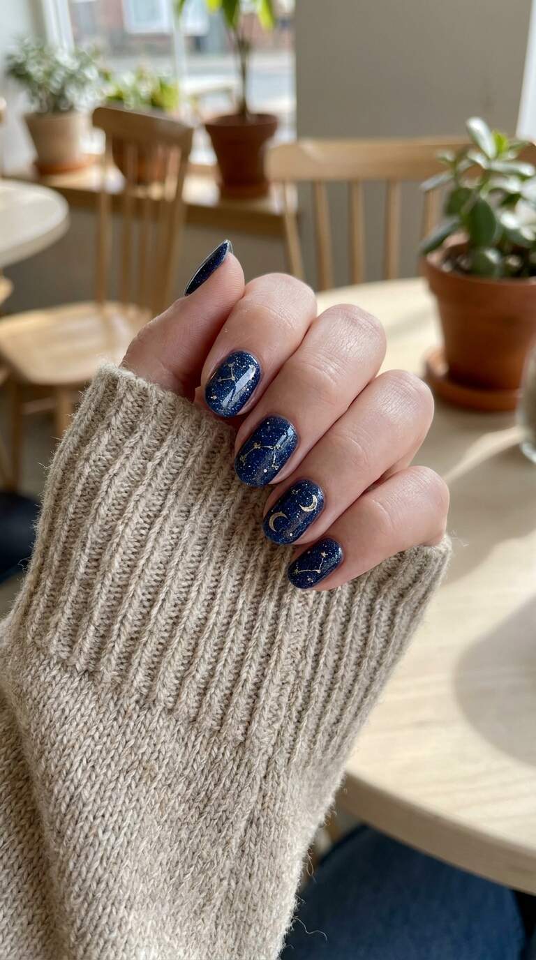 Sparkling Starlight Nails