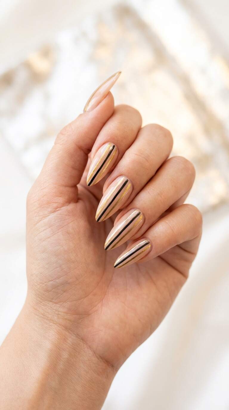 Stiletto Tip Stripes