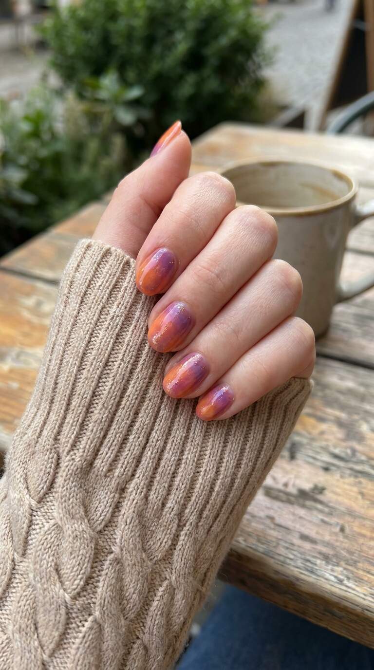 Summer Sunset Nails
