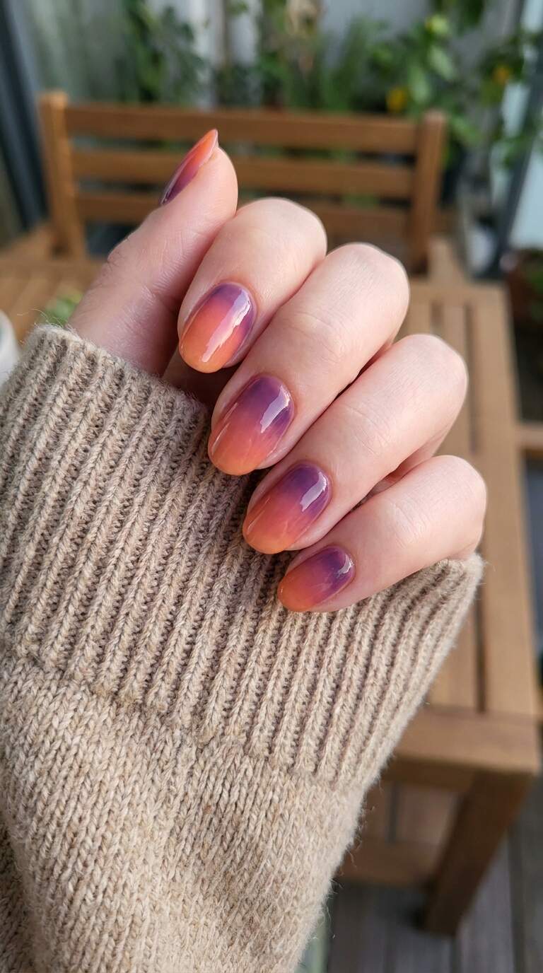 Sunset Gradient Nails