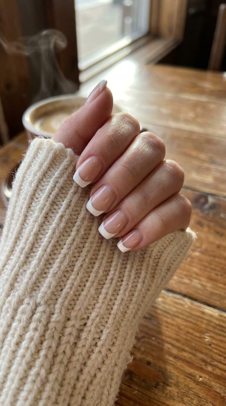 Winter White French Tips