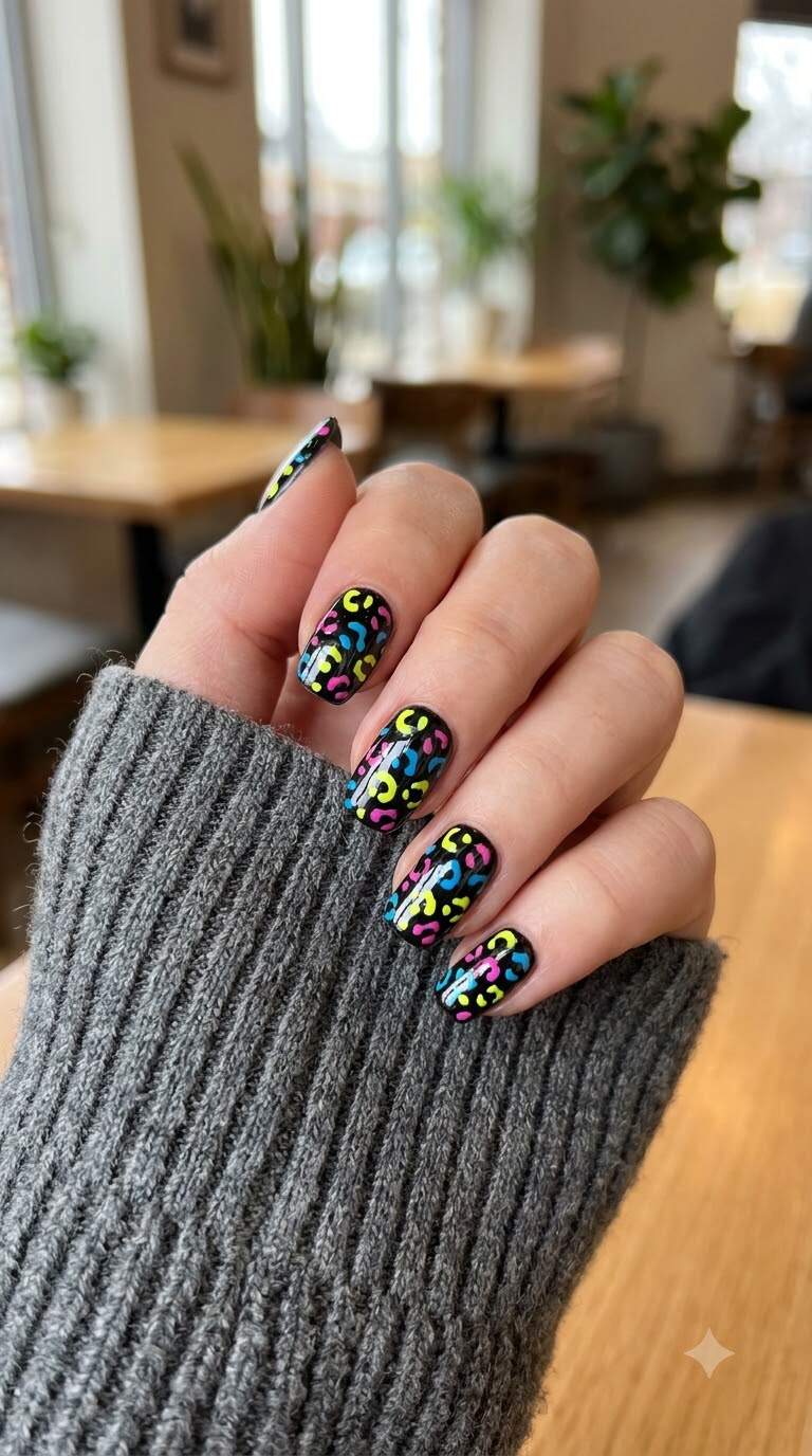 Bold Leopard and Neon