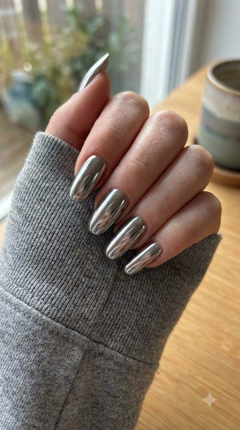 Chrome Metallic Nails