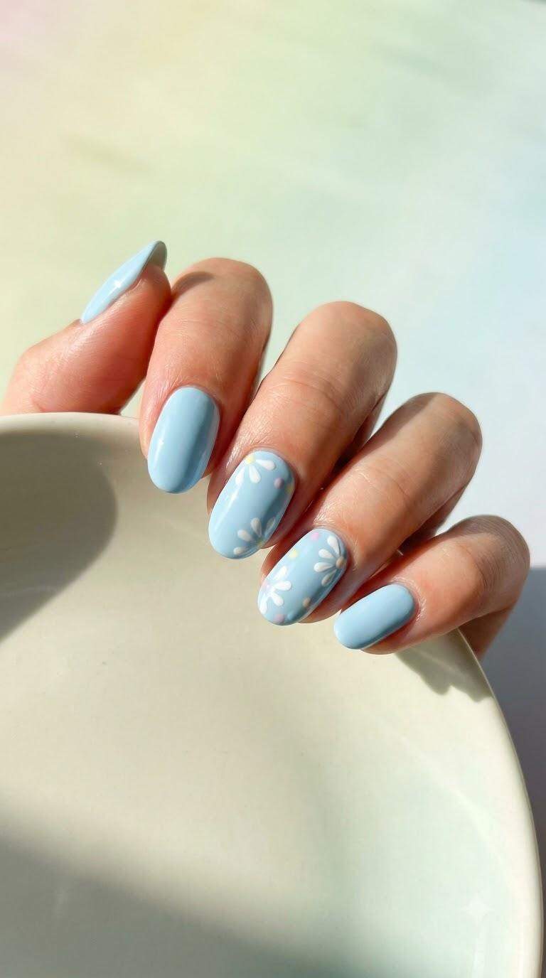Crisp Light Blue Creme Finish