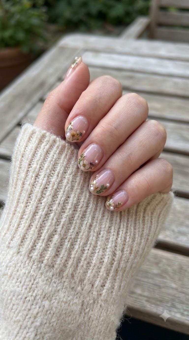 Floral Crown Nails