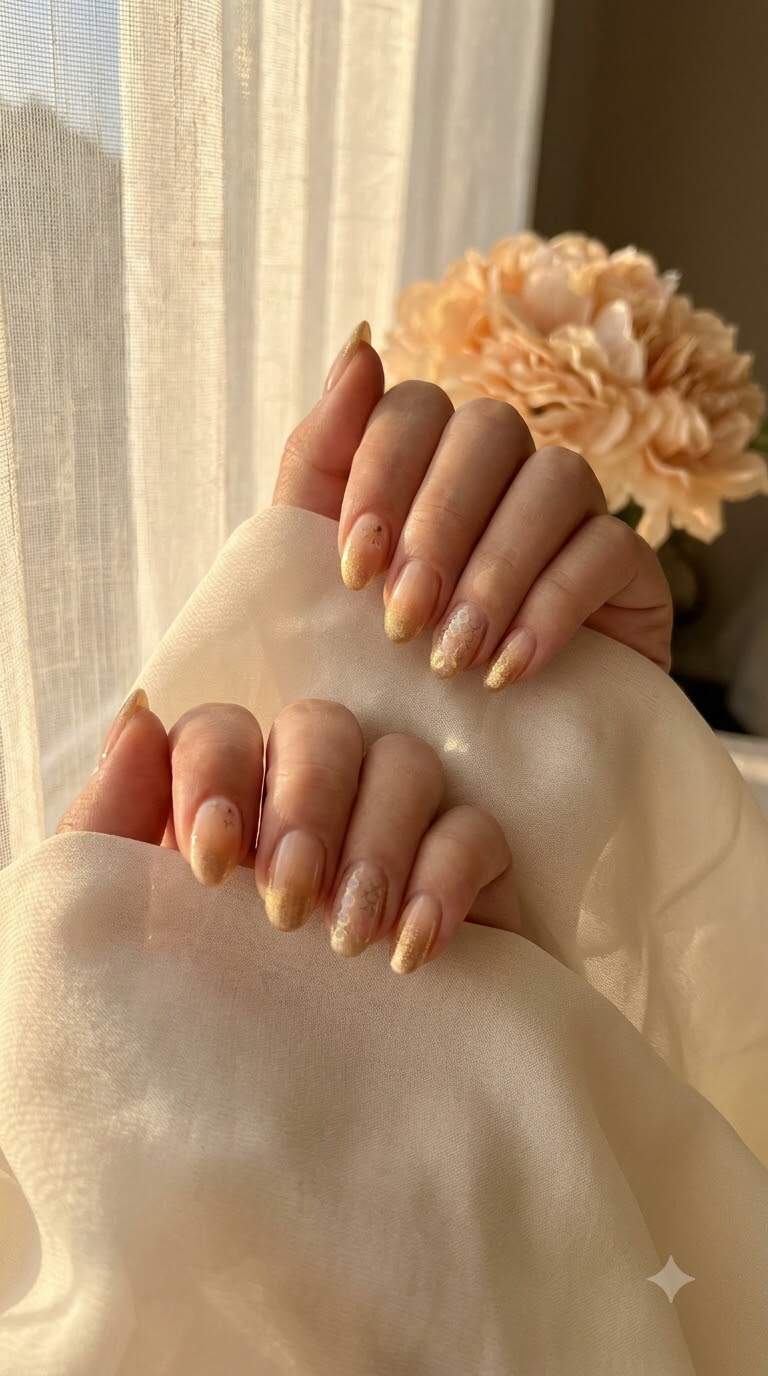 Honey Gold Ombre Gradient