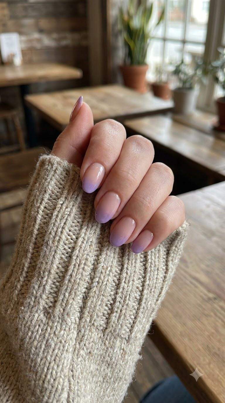 Lavender Ombre Tips
