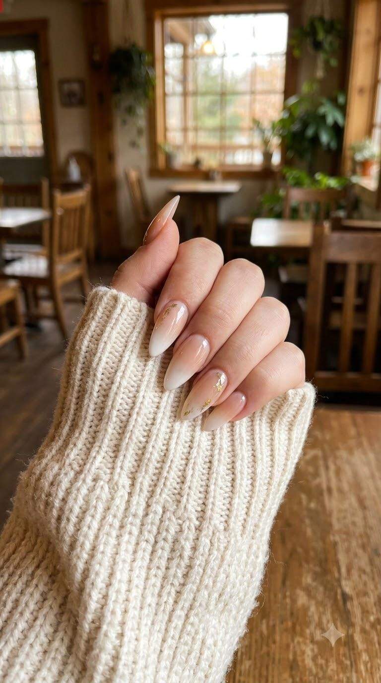 Long Almond Stiletto Nails