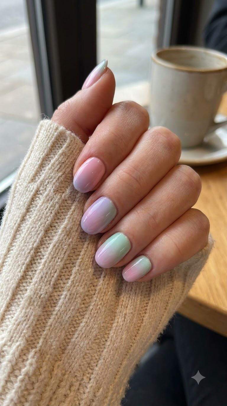 Pastel Ombre Nails