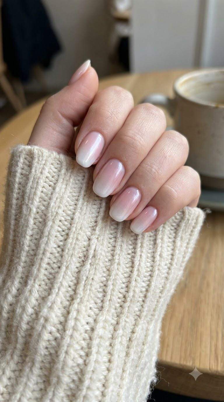 Pearl Ombre Nails