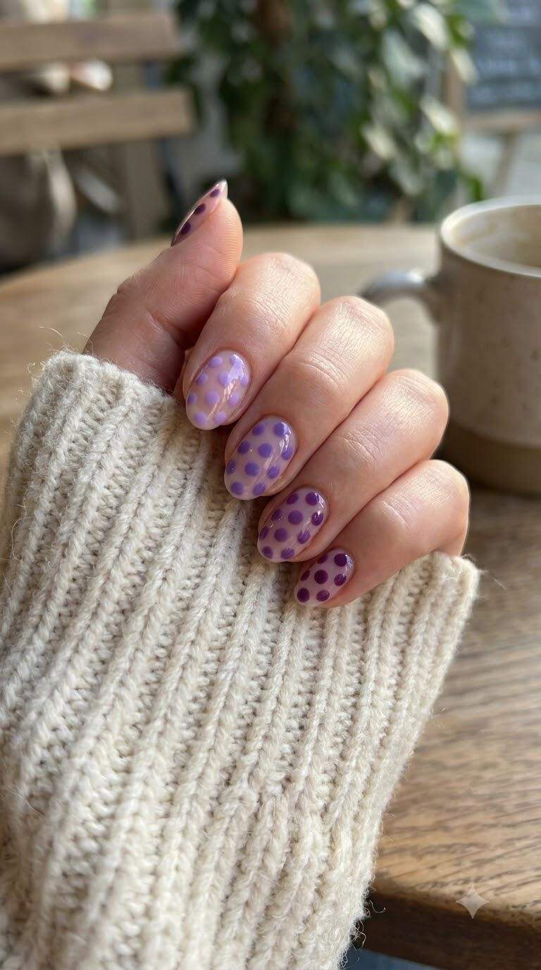 Purple Hued Dots
