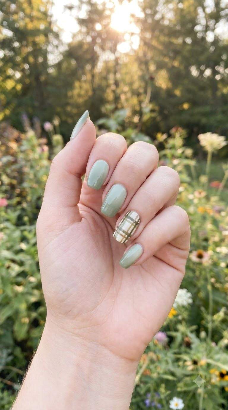 Rustic Sage Plaid