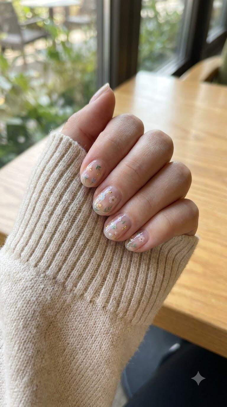 Spring Floral Nail Stickers
